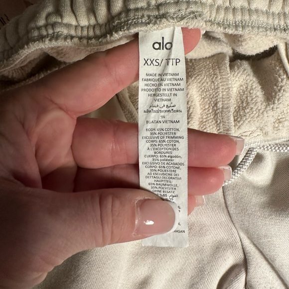 Alo Accolade Hoodie and Sweatpants Set Bone - Picture 12 of 16